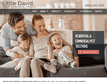Tablet Screenshot of littledavidpestcontrol.com